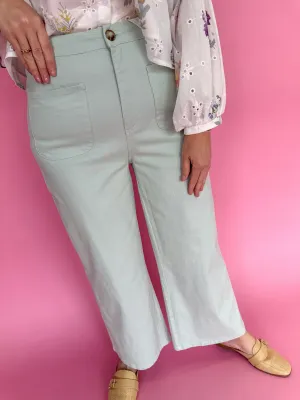 Step Right Up Pants - Seafoam