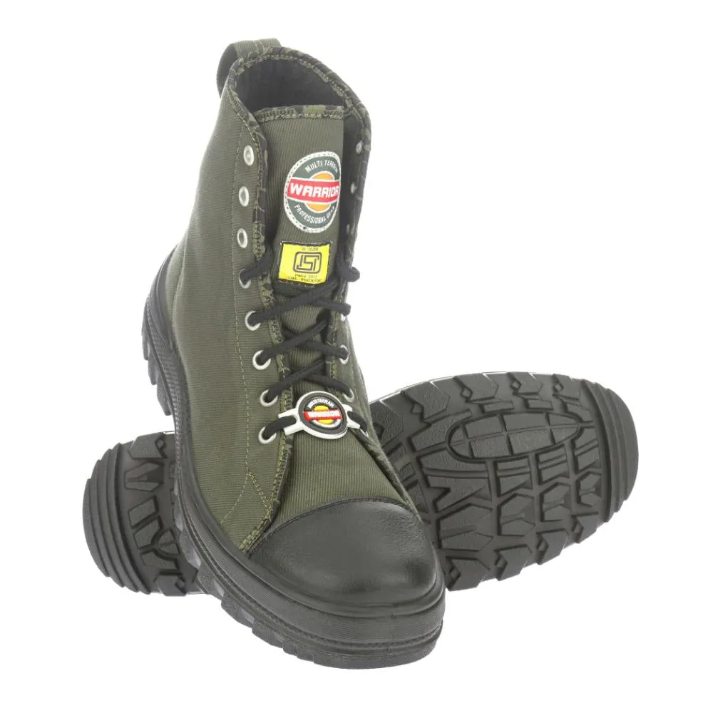 Warrior Olive Green Defence Anti Spike Jungle Boot For Men 3019-05 By Liberty