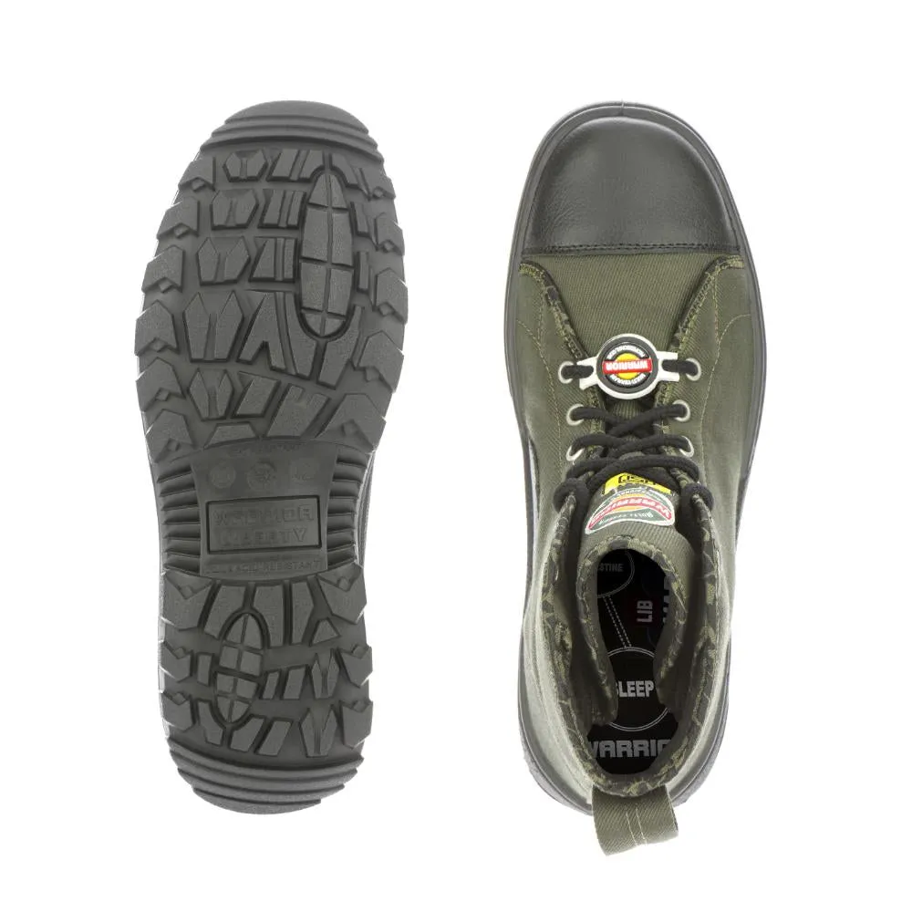 Warrior Olive Green Defence Anti Spike Jungle Boot For Men 3019-05 By Liberty
