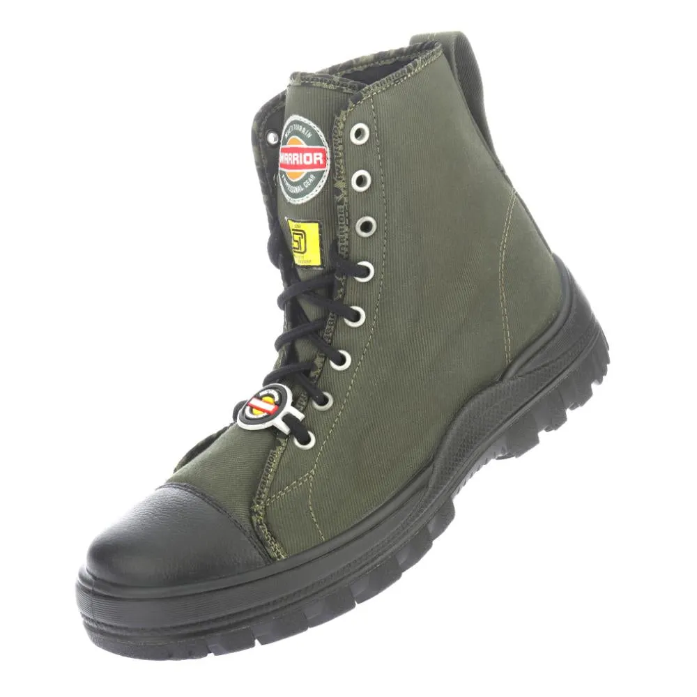 Warrior Olive Green Defence Anti Spike Jungle Boot For Men 3019-05 By Liberty