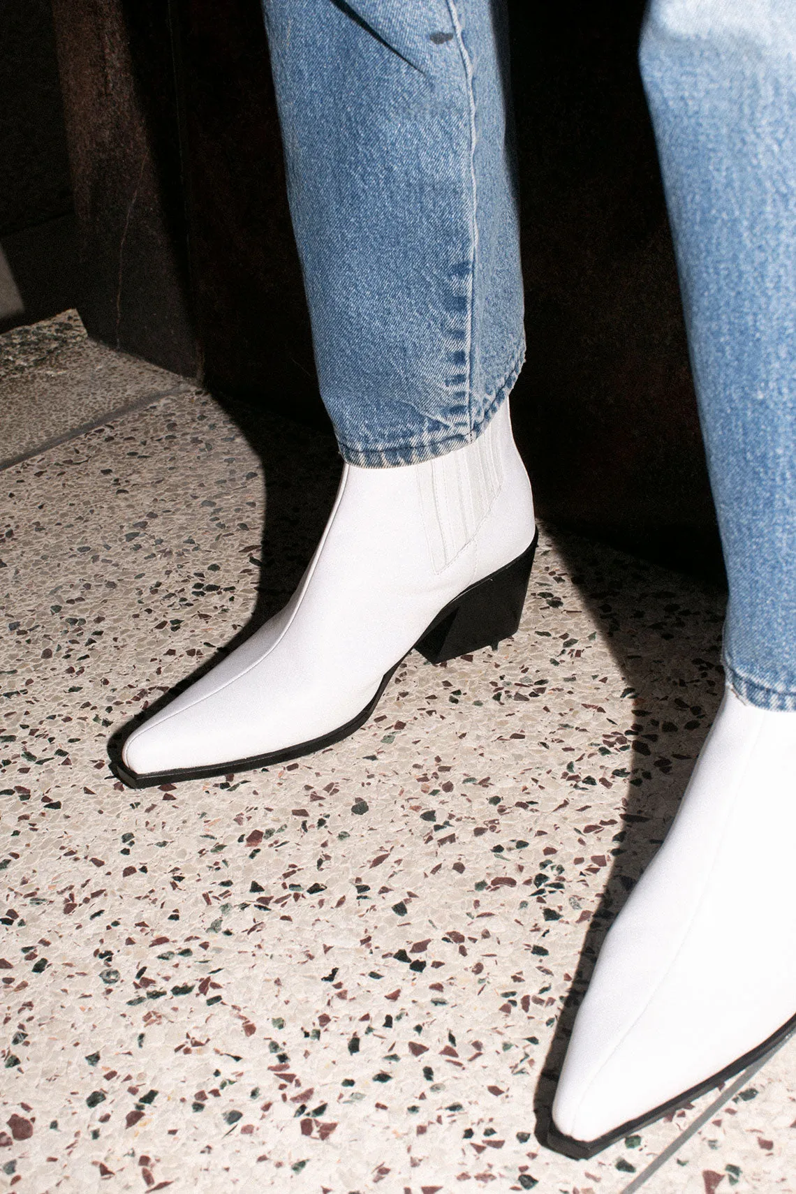 White Hillary Western Boot