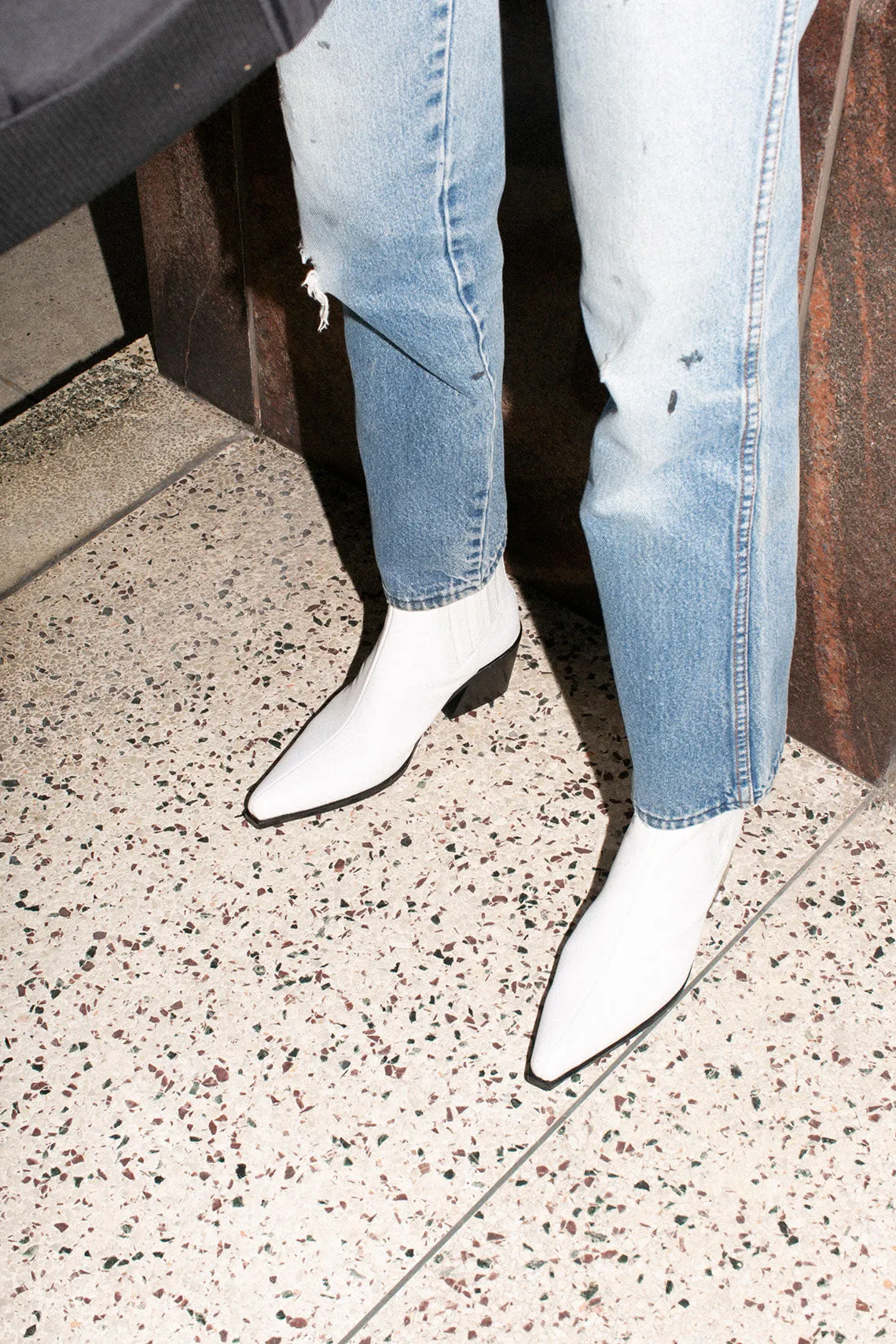 White Hillary Western Boot