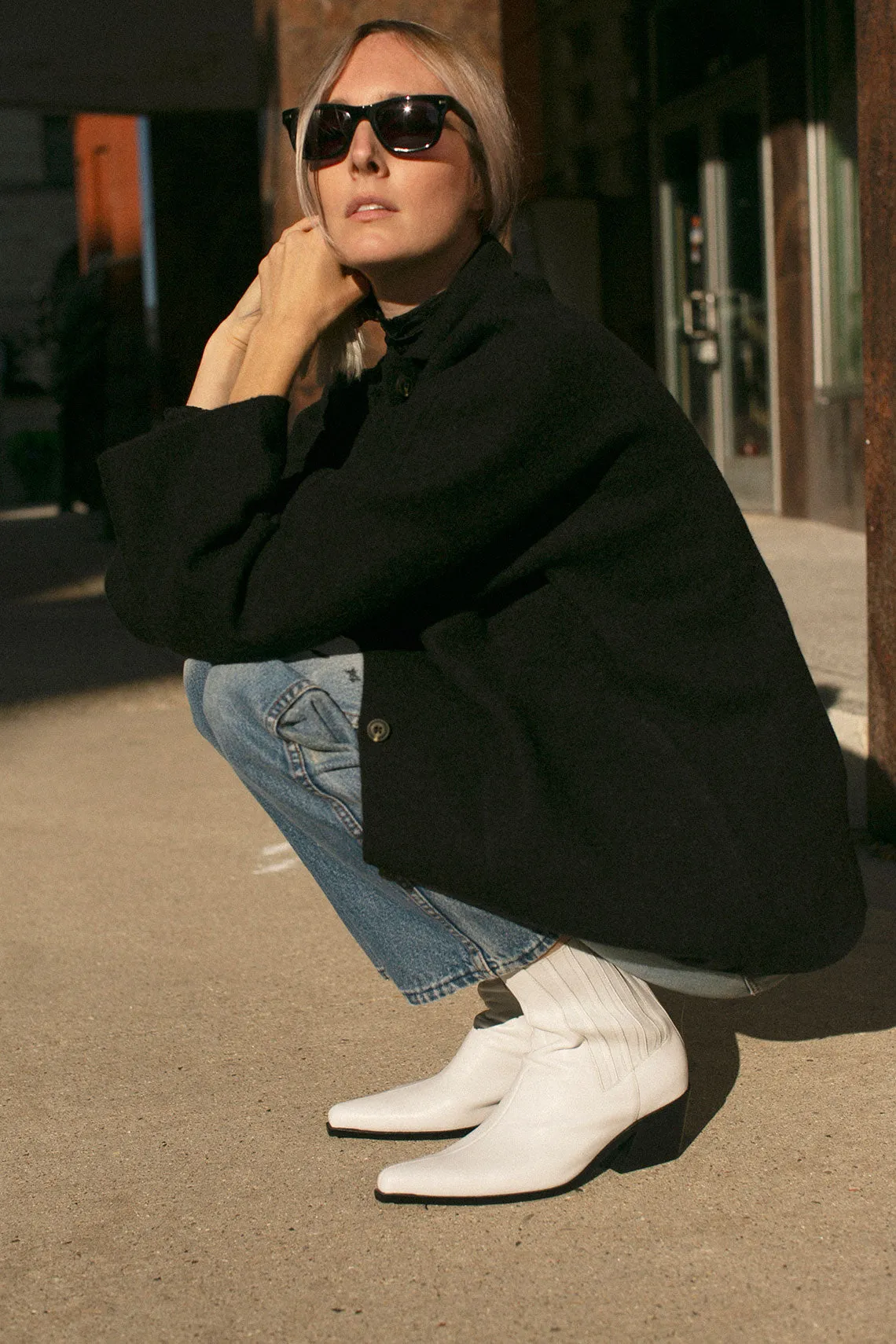 White Hillary Western Boot